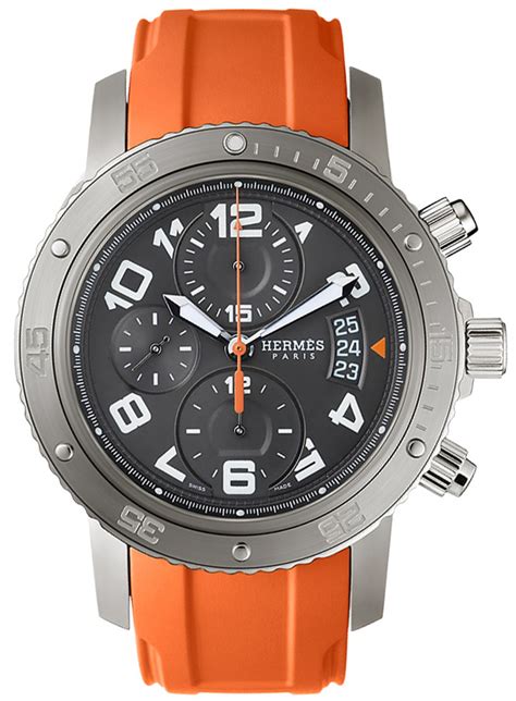 hermes men's clipper chronograph watch|Hermes clipper chronograph watch prices.